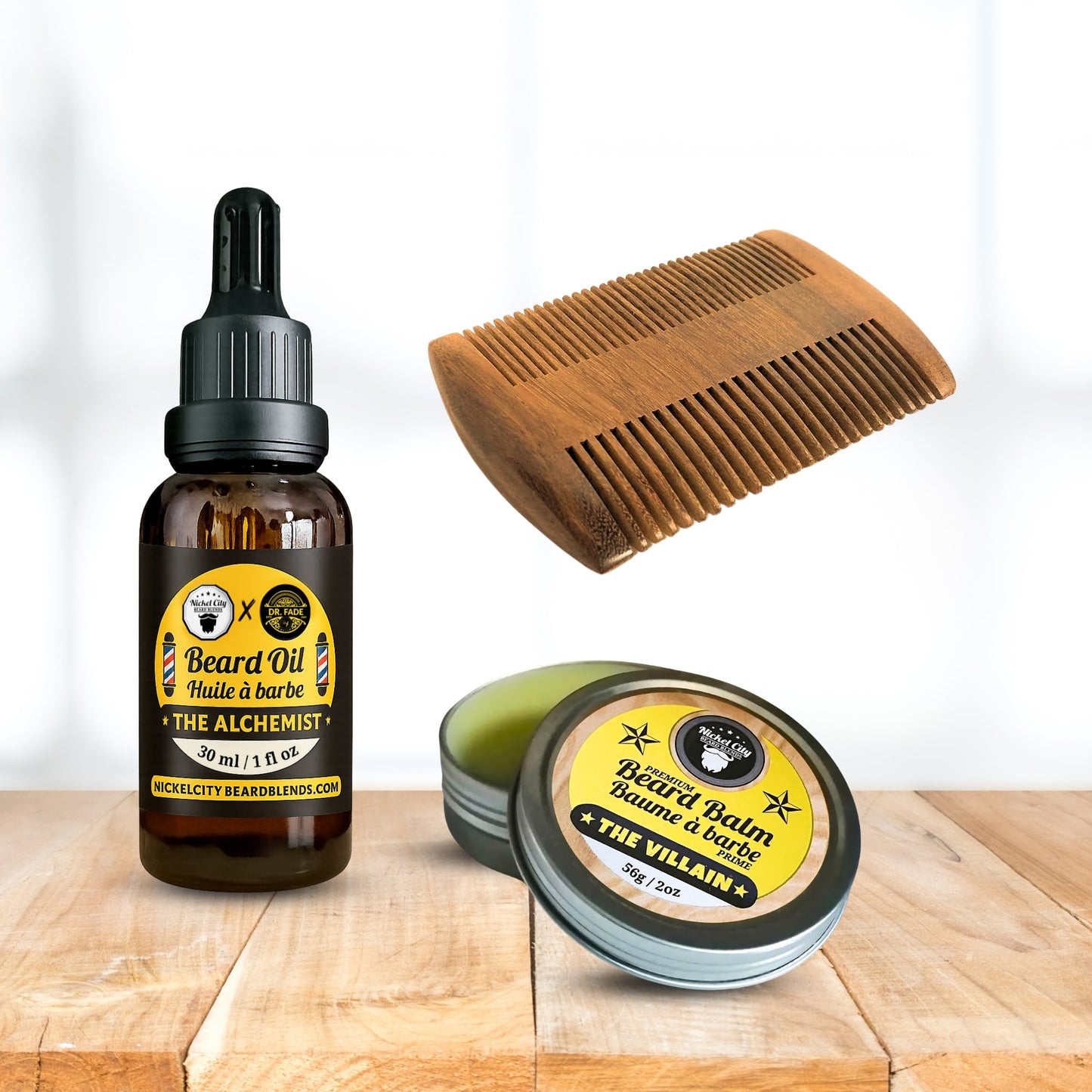 "Beginner's Ritual" Beard Bundle (3-Piece Beard Care Set: Oil, Balm & Comb) | Complete Beard Grooming Set | Handcrafted in Canada
