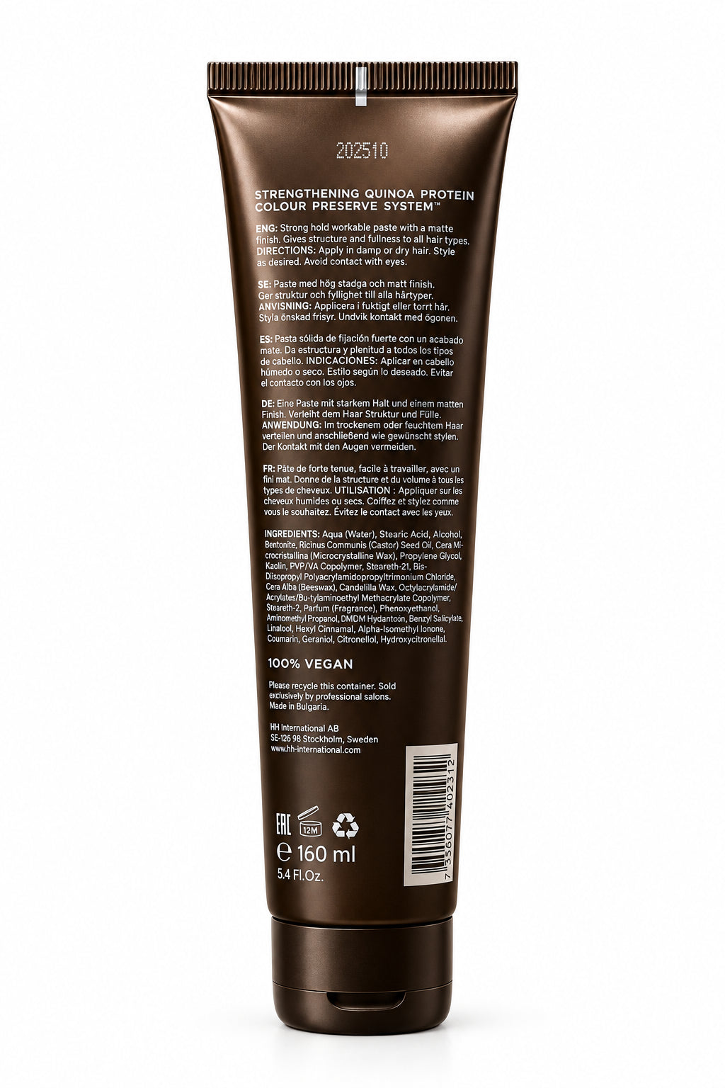 REF Rough Paste N°404 ingredients and back label