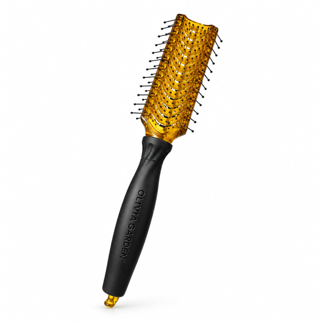 Back view of Olivia Garden OG Barber Wave Collection Tunnel Brush