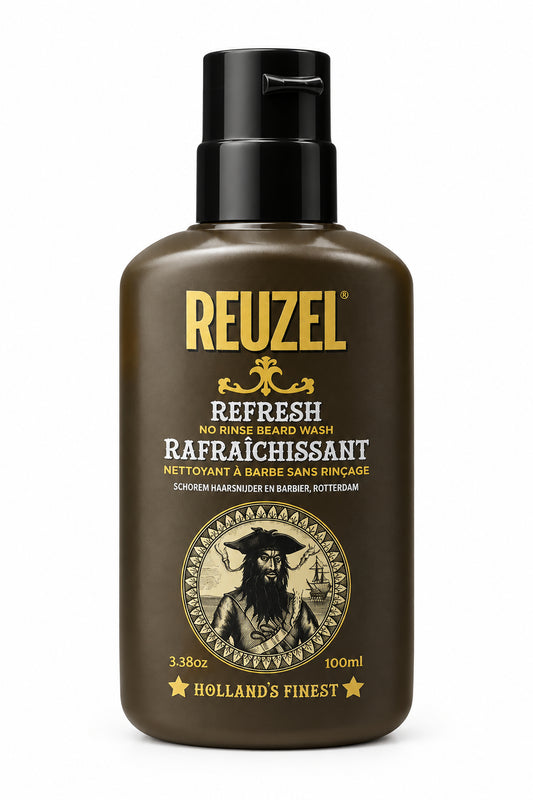 Reuzel Refresh No Rinse Beard Wash 100 ml, front of bottle