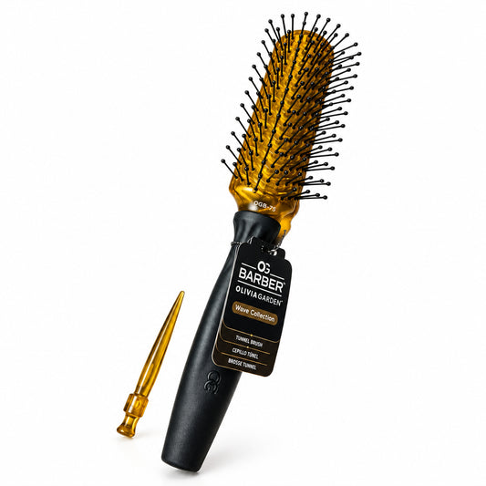 Olivia Garden OG Barber Wave Collection Tunnel Brush, front view